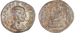 ROMAN COINS Julia Soémias - Denier (220, Rome) - Vénus A/ IVLIA SOAEMIAS AVG Buste diadémé à droite. R/ VENVS CAELASTIS. Vénus assise à gauche, tenant une pomme et un sceptre. RR TTB C.14 -RCV.7720 ($