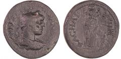 ROMAN COINS Gordien III - Grand bronze (238-244, Lycie, Phaselis) A/ Buste à droite. R/ Tranquilline debout de face, deux victoires posant un voile sur sa tête. R TB+ BMC Lycia pg. 82, 22, pl. XVII, 4