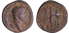 ROMAN COINS Alexandre Sévère - Sesterce (230, Rome) - La Victoire A/ IMP SERV ALEXANDER AVG Tête laurée à droite. R/ VICTORIA AVGVSTI // S C. La Victoire debout à droite. TTB C.567 (12f)-RCV.8022 ($42