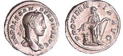 ROMAN COINS Alexandre Sévère - Denier (232, Rome) - La Prévoyance A/ IMP ALEXANDER PIVS AVG Buste drapé et lauré à droite. R/ PROVIDENTIA AVG. La Prévoyance debout à gauche, tenant deux épis et une co