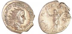 ROMAN COINS Volusien - Antoninien (251-252, Milan) - La Paix A/ IMP CAE C VIB VOLVSIANO AVG Buste radié et drapé à droite. R/ PAX AVGG. La Paix debout à gauche, tenant une branche d'olivier et un scep