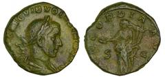 ROMAN COINS Volusien - As (252, Rome) - La Concorde A/ IMP CAE C VIB VOLVSIANO AVG. Buste lauré et drapé à droite. R/ CONCORDIA AVGG. La Concorde debout à gauche, tenant une patère et une double corne