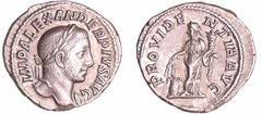 ROMAN COINS Alexandre Sévère - Denier (232, Rome) - La Prévoyance A/ IMP ALEXANDER PIVS AVG Buste drapé et lauré à droite. R/ PROVIDENTIA AVG. La Prévoyance debout à gauche, tenant deux épis et une co