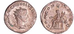 ROMAN COINS Volusien - Antoninien (251, Milan) - La Concorde Bill ; 3.47 gr ; 21 mm A/ IMP CAE C VIB VOLVSIANO AVG Buste radié et drapé à droite. R/ CONCORDIA AVGG. La Concorde assise à gauche, tenant