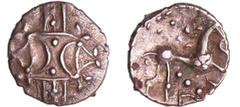 WORLD COINS Grande-Bretagne - Celtique - Iceni Ecen - Unit (10-43 ap. J.-C.) Ar ; 1.24 gr ; 13 mm Spink.436 TTB+