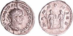 ROMAN COINS Trajan Dèce - Antoninien (250-251, Rome) - Les Pannonies A/ IMP C M Q TRAIANVS DECIVS AVG Buste radié et drapé à droite. R/ PANNONIAE. Les Pannonies voilées, debouts, de face. SUP C.86 var