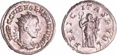 ROMAN COINS Volusien - Antoninien (252, Rome) - La Félicité A/ IMP CAE C VIB VOLVSIANO AVG Buste lauré et drapé à droite. R/ FELICITAS PVBLICA. La Félicité debout à gauche, tenant un caducée et un sce