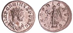 ROMAN COINS Carin - Aurélianus (284, Lyon) - La Victoire A/ IMP CARINVS. P. F. AVG Buste radié, drapé et cuirassé à droite. R/ VICTORIA AVGG A|- La Victoire marchant à gauche, tenant une palme et une 