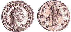 ROMAN COINS Carin - Aurélianus (283-284, Lyon) - La Pudeur A/ IMP C M AVR CARINVS AVG Buste radié, drapé et cuirassé à droite. R/ AEQVITAS AVGG -|A La Pudeur debout à gauche, tenant une balance et une