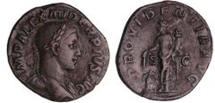 ROMAN COINS Alexandre Sévère - Sesterce (231, Rome) - La Prévoyance A/ IMP ALEXANDER PIVS AVG Buste nu et lauré à droite. R/ PROVIDENTIA AVG // SC. La Prévoyance debout à gauche, tenant deux épis et u