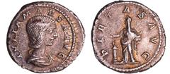 ROMAN COINS Julia Maésa - Denier (218-220, Rome) - La Piété A/ IVLIA MAESA AVGVSTA. Buste diadémé et drapé à droite. R/ PIETAS AVG La Piété debout à gauche, auprès d'un autel paré et allumé, levant la