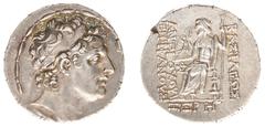 Hellenistic Monarchies The Seleukid Kingdom - Antiochos IV Epiphanes (175-164 BC) - Antiochos IV posthumous / Interregnum - AR Tetradrachm (Antiochia dated SE 167 = 146/5 BC, 16.72 g) - Diademed head 