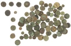 Ancient coins in lots Ancient coins in lots - Miscellaneous - A lot with mainly bronze ancients, including many Greek (cities), Pontos, some Greek Roman, a few Alexandrinian Roman Tetradrachms, a Ptol