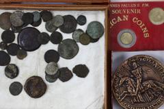 Divers - Doosje diverse munten en penningen wereld waarbij wat Romeins