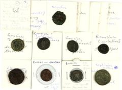 Collection of 20 Roman coins ao. 13 Folles (8 x Constantine c.s., Maximianus, Diocletianus, Theodosius, etc.), 5 Antoniniani (mainly Gallienus), 1 x Sestertius Phillippus I Arabs, 1 x provincial coin 