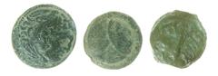 Ancient coins in lots - Small lot with 3 ancient coins incl. a Celtic Potin coin from Gaul and a Macedonian bronze, various grades