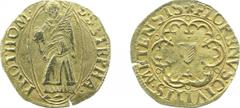 France - Metz - City - Goldgulden or Florin d'Or nd. (KM12, Fr.164) - Obv: St. Stephen standing with palm branch / Rev: City arms in polylobe - Gold 3,2 gram - VF+, small flan crack