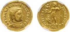 Roman Imperial Coinage - Licinius II (317-324) - AV Aureus (Nicomedia AD 317, 5.37 gm.) - DN VAL LICIN LICINIVS NOB C Laureate and draped bust right / IOVI CONSERVATORI Jupiter standing left holding V