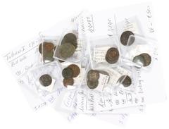 Ancient coins in lots - Interesting lot of Roman bronze coins: Licinius (3), Tacitus (2), Constantius I (3), Theodosius II (5), Severina (2), Magnentius (1), Galeria Valeria (1), Diocletianus (2), Car