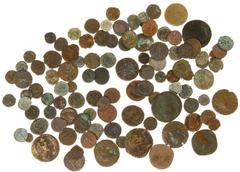 Ancient coins in lots - Small collection of appr. 100 mainly ancient bronze coins in low grades, but suitable for study