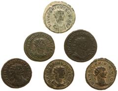 Ancient coins in lots - Interesting lot of 6 antoniniani: Carus, Carinus and Numerianus