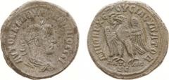 Roman Imperial Coinage - Philippus I Arabs (244-249) - Antiochia ad Orontem - AR Tetradrachm (10, 84 g) - Bust with laurel wreath, drapery and Cuirass n.r. / ANTIOXIA Eagle with outstretched wings wit