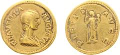 Roman Imperial Coinage - Plautilla (202-205) - AV Aureus (Rome AD 202, 7.14 g) - PLAVTILLA AVGVSTA Draped bust right / PIETAS AVG Pietas standing right, holding sceptre in right hand and child in left
