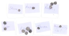 Ancient coins in lots - Lot Macedonian coins: Eion 2x Trihemiobol, 4x Diobol, Neapolis 3x Trihemiobol, 1x Hemiobol, Skione 1x Hemiobol, Therma 1x Tetartemorion, Unknown City or Tribe 1x Hemiobol.