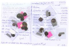Ancient coins in lots - A nice lot of Roman (small) bronzes including Aelia Eudoxia, Aelia Flacilla, Jovianus, Delmatius, Helena, Constantinopolis, Arcadius, Theodosius, Zeno etc. in avg. VF, some bet