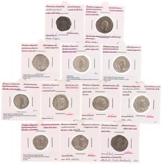 Ancient coins in lots Ancient coins in lots - A collection of Roman silver Antoniniani: 3 x Gordianus III, 3 x Philippus I Arabs, 2 x Traianus Decius, 2 x Gallienus, Aurelianus and Volusianus - totall