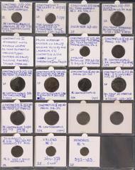 Ancient coins in lots Ancient coins in lots - A collection of Roman late bronzes in nice grades: Constantius II, Jovianus, Valens, Honorius, Constans, Constantinus I etc. - totally 25 coins, nice star