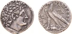 Ancient coinage Hellenistic Monarchies - The Ptolemaic Kingdom of Egypt - Ptolemy XII Neos Dionysos (80-51 BC) - AR Tetradrachm (Alexandria, 13.83 g) - Diademed head of Ptolemy I to right wearing aegi
