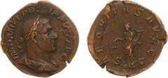 Ancient coinage Roman Imperial Coinage - Philippus I Arabs (244-249) - AE Sestertius (Rome AD 245/247, 20.95 g) - Laureate and draped bust right / Aequitas standing left, holding scales and cornucopia