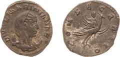 Ancient coinage Roman Imperial Coinage - Mariniana (Wife of Valerianus I) - AR Antoninianus (Rome, struck under Valerianus I, 2.56 g) - DIVAE MARINIANAE Veiled and draped bust right, upon crescent / C
