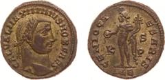 Ancient coinage Roman Imperial Coinage - Maximinus Daia (305-313) - AE Follis (Alexandria AD 308-310, 6.81 g) - Laureate head right / GENIO CAESARIS Genius standing left, holding patera and cornucopia