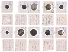 Ancient coins in lots Ancient coins in lots - A small collection of Seleukid coins: AE18 of Seleukos I, AE24 of Demetrios I, AE32 of Antiochus Epiphanes, AE21 of Antiochos VI, AE17 and AE20 of Demetri