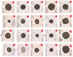 Ancient coins in lots Ancient coins in lots - A mixed lot ancient coins: some Antoniniani (Philippus I (2x, Treb. Gallus, Gallienus, Postumus, Claudius II), some 4th century small Folles, some Byzanti