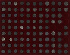 Ancient coins in lots Ancient India - Indo-Scythians, AR/billon drachms, Azilises, c.57-35 BC, King mounted with spear / city deity, (Senior type 56 [14]); Azes (I), c.57-35 BC, King mounted with spea