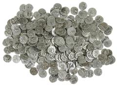 Ancient coins in lots Ancient India - Indo-Scythians - A large and interesting lot with AR/billon drachms: Azilises, c.57-35 BC, King mounted with spear / city deity, (Senior type 56 ); Azes (I&II), c