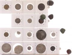 World Coins (boxes) Arabian Empires - Ottoman Empire, lot of various rulers and denominations, viz.: Süleyman AE Mangir; Mahmud I AR Para; Abdül Hamid AR 1 Kurus; various denominations of Kurus and Pa