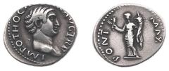 Ancient coinage Roman Imperial Coinage - Otho (69) - AR Denarius (Rome, 3.54 g) - IMP OTHO CAESAR AVG TRP Bare head of Otho right / PONT MAX Ceres standing front, head left, holding corn ears and corn