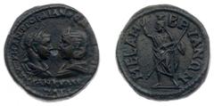 Ancient coinage Roman Imperial Coinage - Gordianus III (238-244) - Thrace / Mesembria - With Tranquillina - AE27 (13.41 g) - Confronted busts of Gordian right (laureate, draped and cuirassed) and Tran