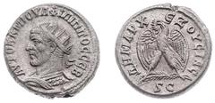 Ancient coinage Roman Imperial Coinage - Philippus I Arabs (244-249) - Seleucis and Pieria / Antioch - AR Tetradrachm (AD 244, 12.32 g) - Radiate and draped bust left / Eagle standing facing, head lef
