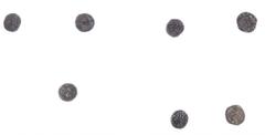 Ancient coins in lots Celtic coinage - A lot with 7 Celtic AR Units, 1st century BC, several grades, including coinage of the Iceni, please view