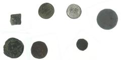 World Coins (boxes) Arabian Empires - Mixed lot of 7 Islamic coins: , Abbasid, Harun al-Rashid AR dirham (2), Baghdad, Yr.187 & 188; (A.219; Wilkes 384); Begteginid, Muzaffar al-Din KökburiAE dirham, 