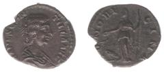 Collection Jeroen van der Meulen Manlia Scantilla (Wife of Didius Julianus) - AR Denarius (Rome AD 193, 2.97 g) - MANL SCANTILLA AVG Draped bust right / IVNO REGINA Juno standing left holding patera a