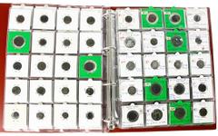 Ancient coins in lots - Miscellaneous Miscellaneous - An album with a mixed collection of ancient coins: more than 35 Roman small Folles (Licinius, Gratianus, Theodosius, Arcadius, Constantinus, Eudox