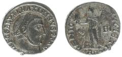 Roman Imperial Coinage Maximinus Daia (305-313) - BI Follis (Antioch, AD 312, 4,64 g) - IMP C GAL VAL MAXIMINVS P F AVG, laureate head right / GENIO AVGVSTI, Genius standing facing, head left, holding