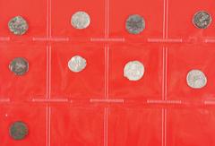 Roman coinage Roman coinage - A lot with Roman women on Denarii: Julia Maesa (3), Faustina Mater, Julia Domna (2), Julia Mamaea, Julia Soaemias and Faustina Minor - in total 9 coins in good F to a.VF