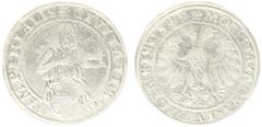 World Coins (single lots) Deutschland - Staaten - Lübeck - Taler 1549, mark of mayor Anton von Stiten (KM104, Sch.1823, Dav.9405) - Obv: St. John holding lamb / Rev: Double-headed eagle - 28.78 g. - c